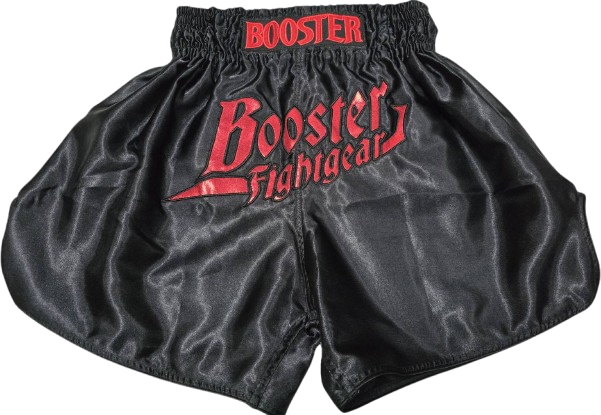 Booster Fight Gear Boxing Shorts TBT Thunder Black Red