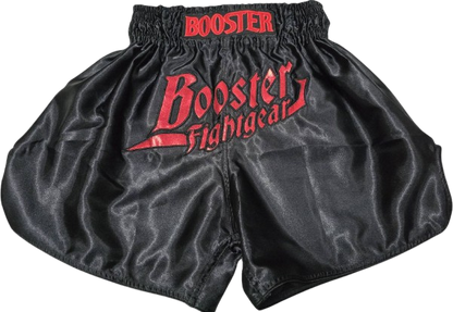 Booster Fight Gear Boxing Shorts TBT Thunder Black Red