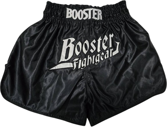 Booster Fight Gear Boxing Shorts TBT Thunder Black White