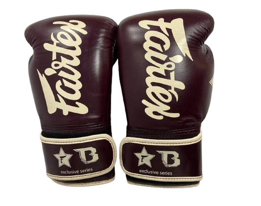 Fairtex Amateur Boxing Gloves BGVB3 Maroon Khaki