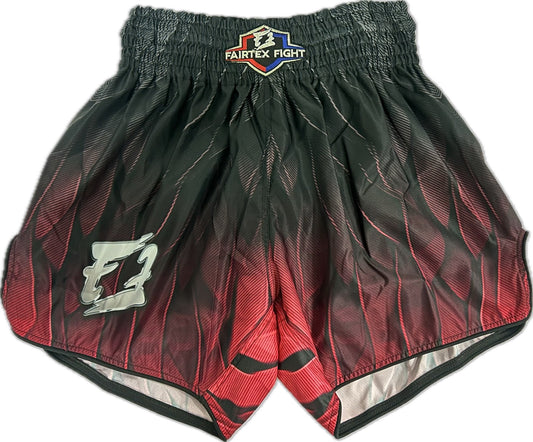 Fairtex Fight Muay Thai Shorts Dark Spirit Black Red