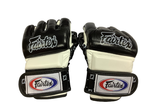 Fairtex MMA Gloves FGV17 Split Knuckles Черный Белый
