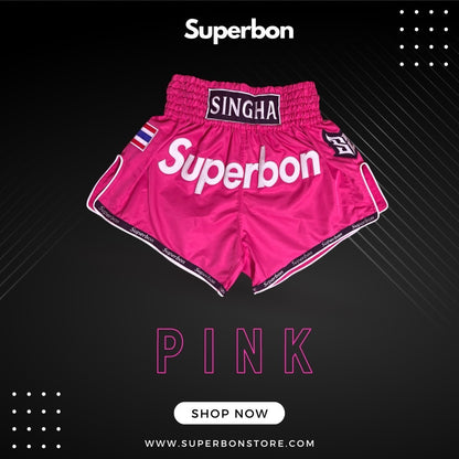 Superbon Muay Thai Shorts Pink