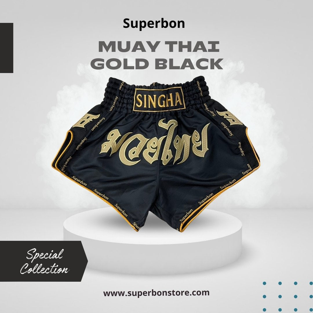 Superbon Muay Thai Special Collection Black-Gold