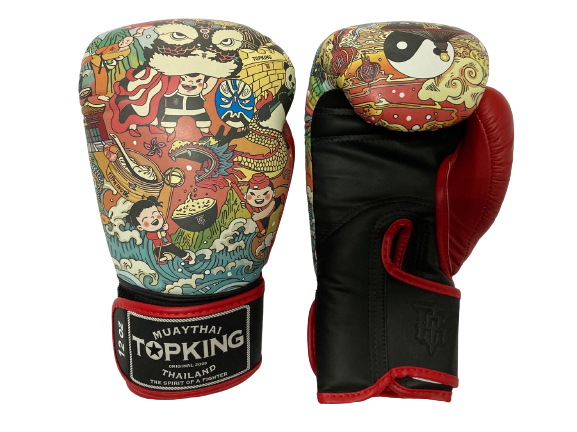 Боксерские перчатки Top King TKBGCT CN BLACK RED