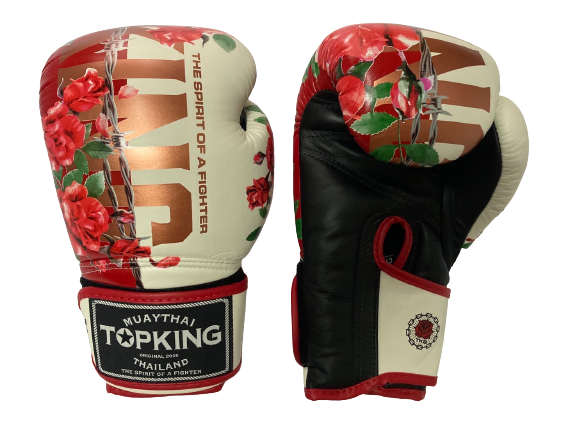 Боксерские перчатки Top King TKBGRS ROSE WHITE