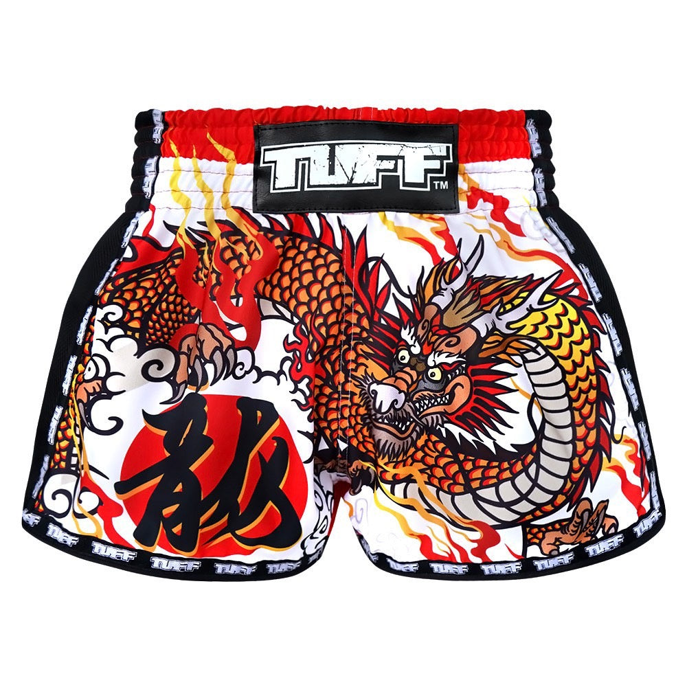 Tuff Muay Thai Shorts TUF-MRS204 White