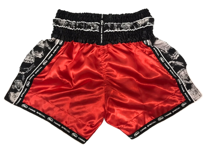 Шорты Twins Muay Thai TBS-SKULL Red