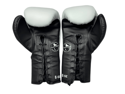 Боксерские перчатки Blegend BGL221 на шнуровке Белый Черный