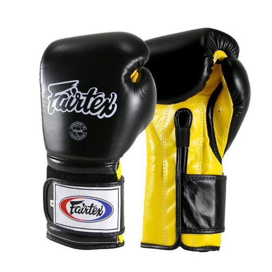 Fairtex Boxing Gloves BGV9 Black Yellow