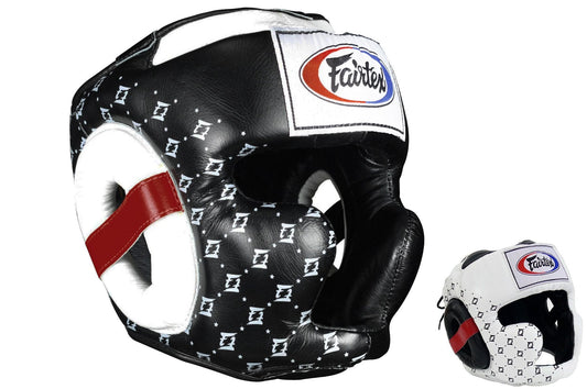 Fairtex HG10 black/white Headguard Super Sparring