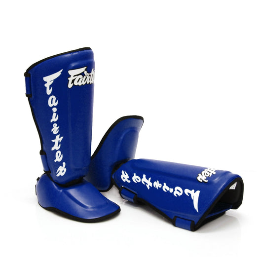 Fairtex Shinguards SP7 BLUE DETACHABLE IN-STEP SHIN PAD