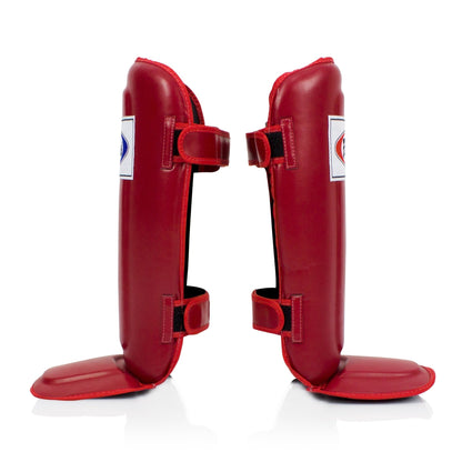 Fairtex Shinguards IN-STEP DOUBLE PADDED PROTECTOR SP3 Red Fairtex