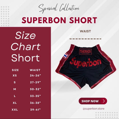 Superbon Muay Thai Shorts Gold Black