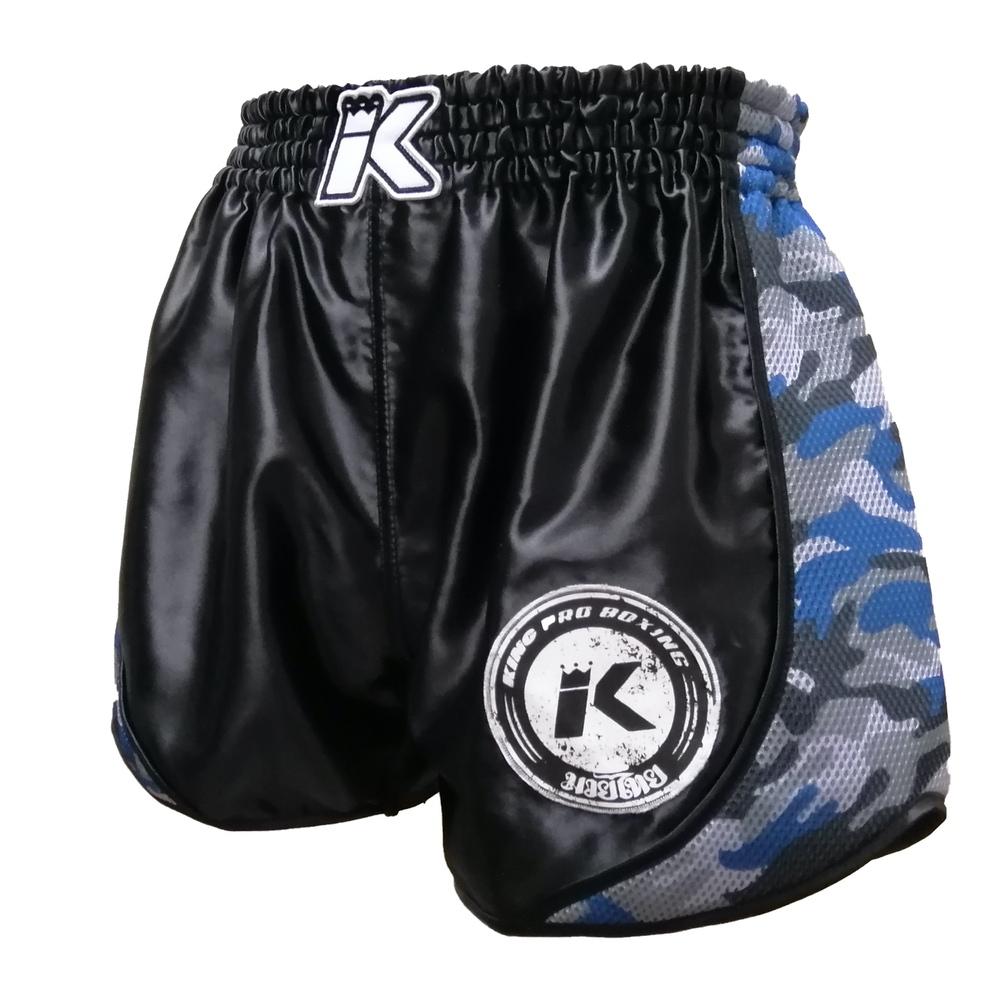 King Pro Shorts Trunks Retro Mesh Black Camo Blue - SUPER EXPORT SHOP