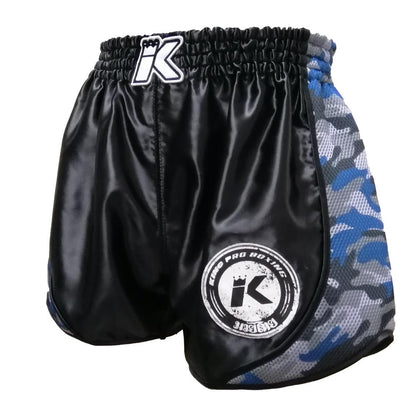 King Pro Shorts Trunks Retro Mesh Black Camo Blue - SUPER EXPORT SHOP