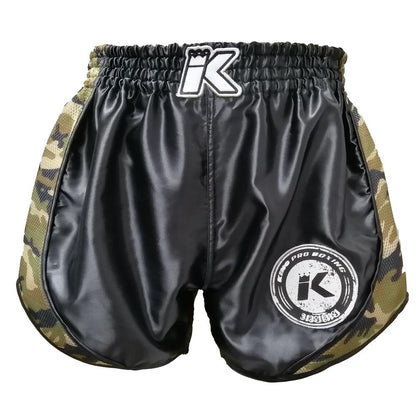 King Pro Shorts Trunks Retro Mesh 3 Black Camo Brow