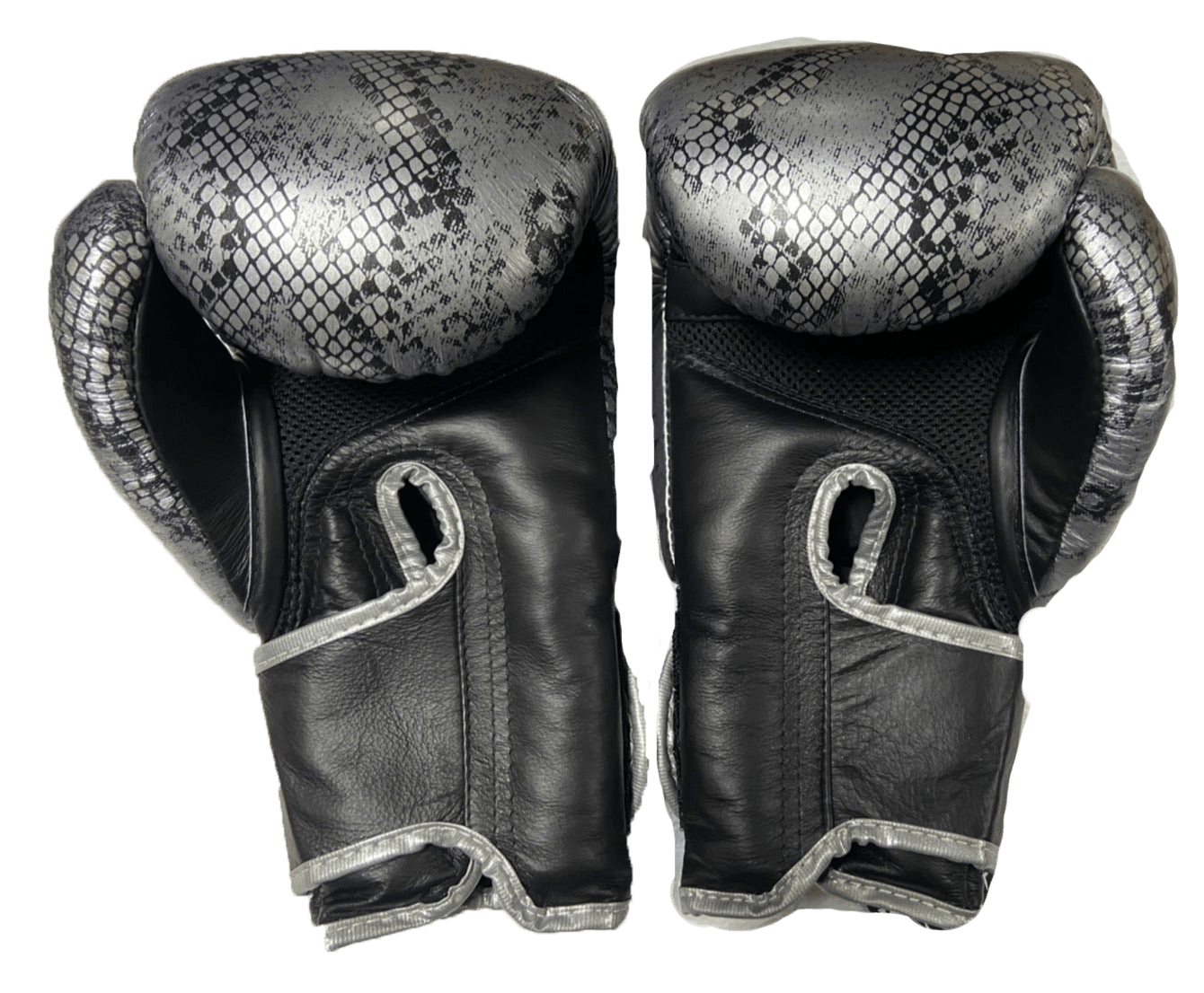 Top King Boxing Gloves "Super Snake" Air TKBGSS-02 Black(Silver)