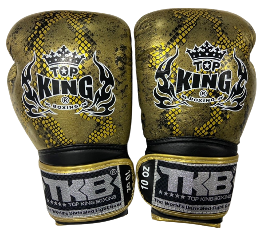 Top King Boxing Gloves "Super Snake" TKBGSS-02 Black(Gold) No Air