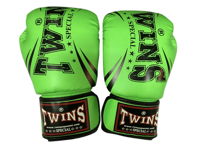 Twins Special BOXING GLOVES FBGVS3-TW6 BK/GN - SUPER EXPORT SHOP