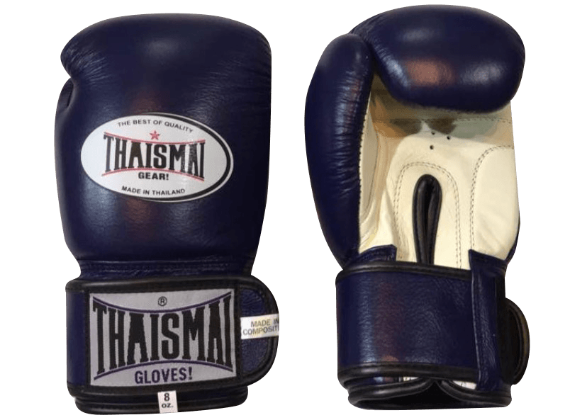 THAISMAI Boxing Gloves Muay Thai Blue White