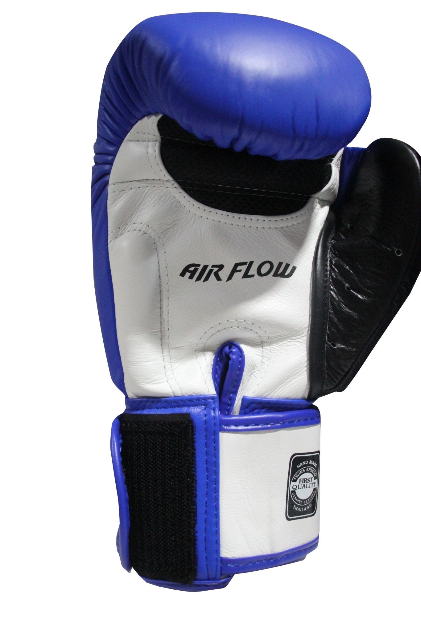 Twins Special BOXING GLOVES BGVLA2-3T AIR FLOW WH/BU/BK/BK BLUE FRONT - SUPER EXPORT SHOP