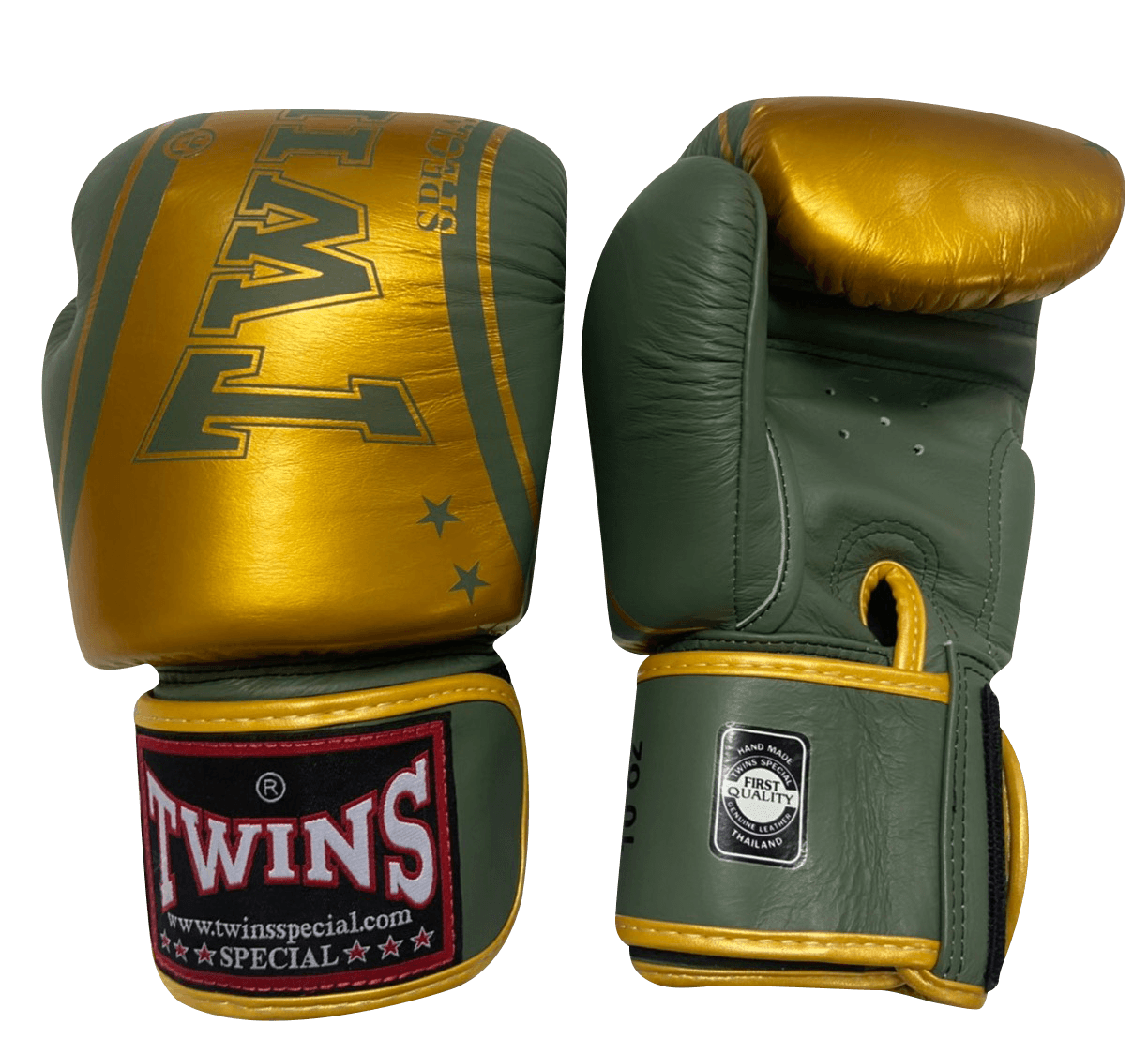 Боксерские перчатки Twins Special FBGVL3-TW4 Gold Olive